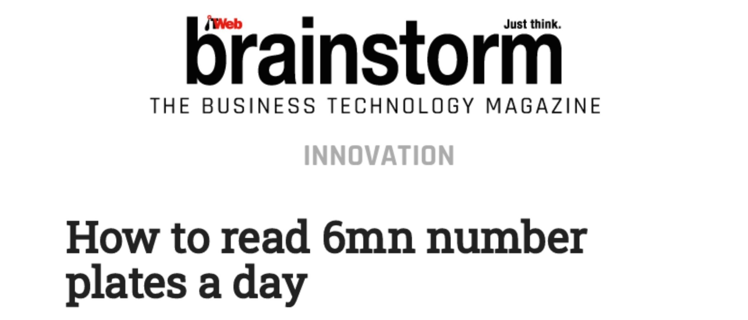 How to Read 6 Million Number Plates a Day